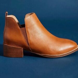 Anthropologie Tan Ankle Boots